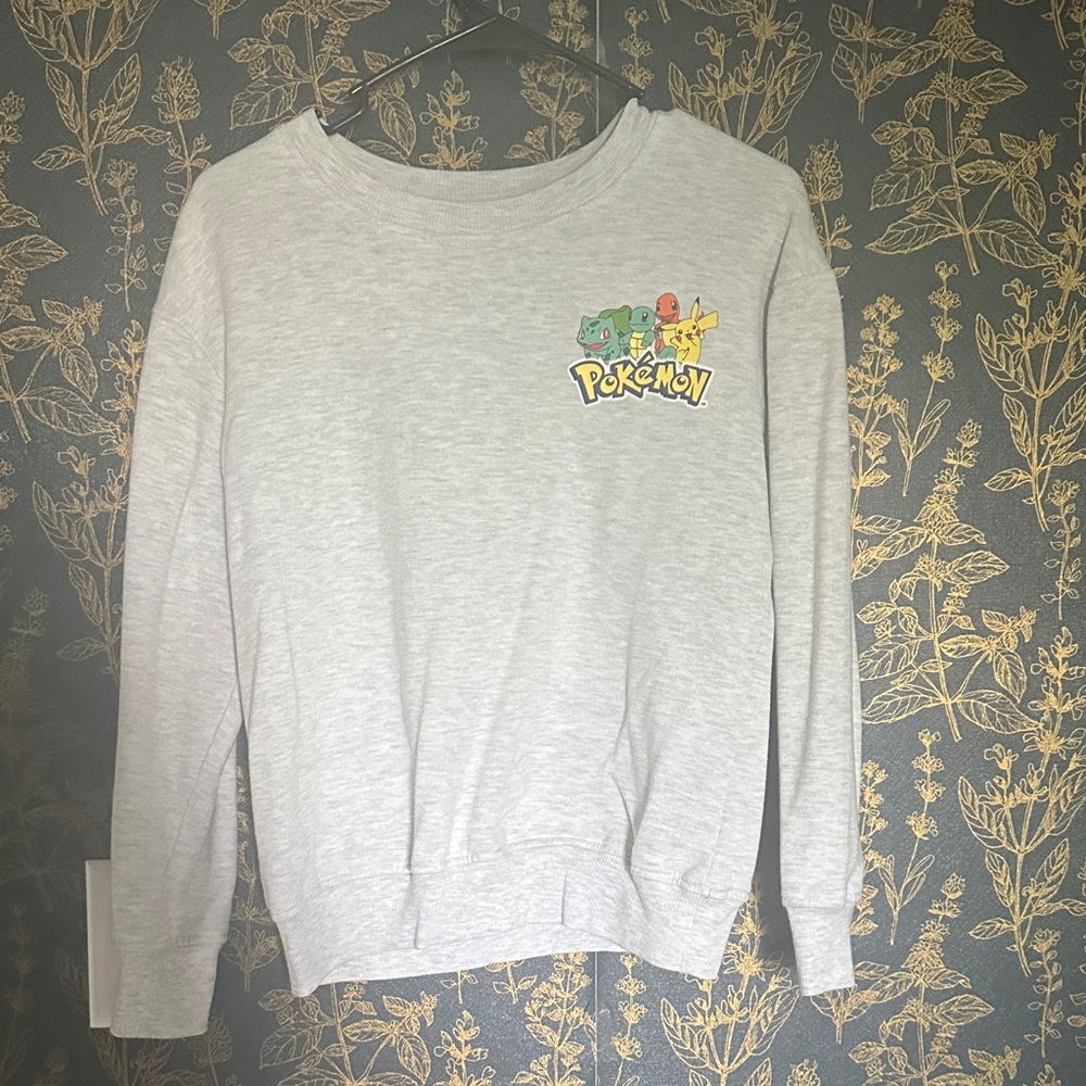 Pokemon Light Gray Kids Sweatshirt